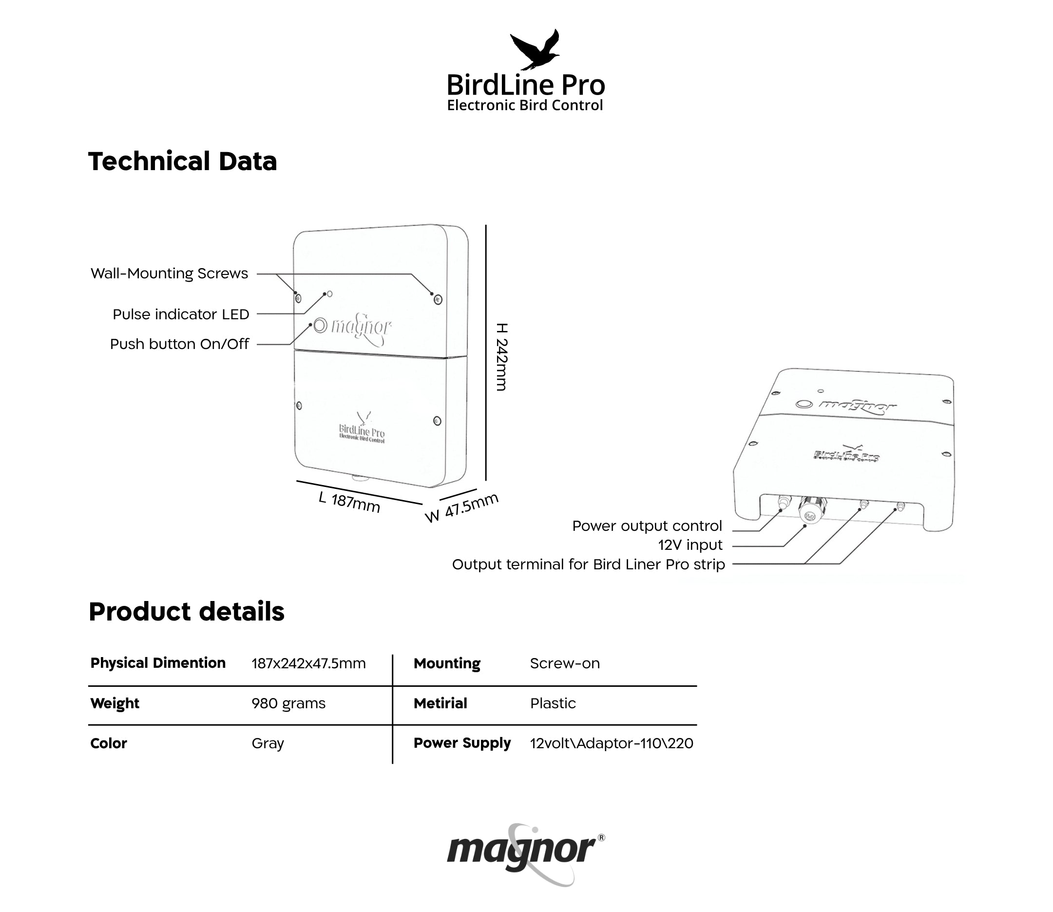 BirdLine Pro Electric Box