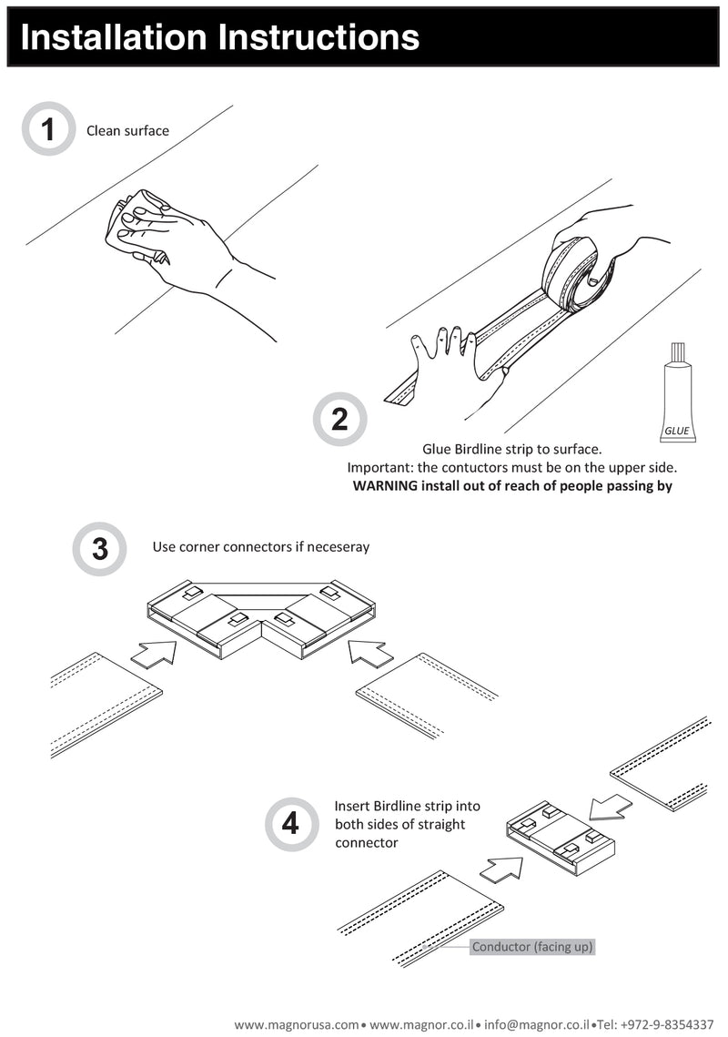 BirdLine Pro  bird deterrent strip - 10 meter