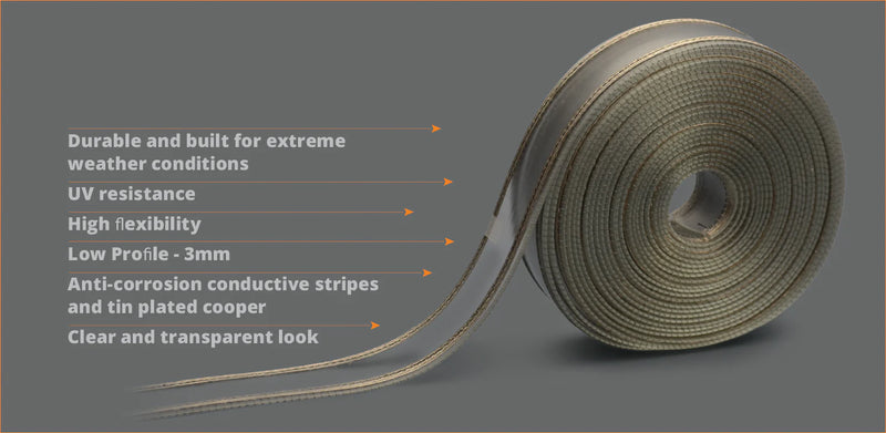 10 meter BirdLine Pro Insulation strip HDPE-UV stabilized